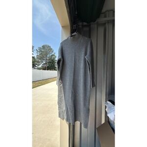 Women's Long Sleeve MIDI Sweater Dress - a New Day™ Gray S